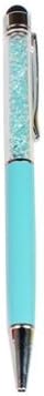 Supersaving360 2 in 1 Multi Function Stylish Bling Crystal Capacitive Stylus With Ball Point Pen for iPhone 5 5S and All Capacitive Touch Screen Device Azure