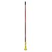 Rubbermaid Commercial Gripper 60 Inch Fiberglass Wet Mop Handle, Red (FGH24600RD00)