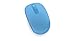 Microsoft Wireless Mobile Mouse 1850 - Cyan Blue . Comfortable Right/Left Hand Use, Wireless Mouse with Nano transceiver, for PC/Laptop/Desktop, works with Mac/Windows 8/10/11 Computers