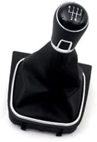 AONED Matt Chrome Frame Surround with MK7 Style 5 Speed Gear Knob & Shift Boot New for Jetta MK5 Durable