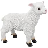 Jerliflyer 1Pcs Lamb Garden Statue,Sheep Hand Made Lifelike Garden Sculpture for Indoor Outdoor Decoration(Small Standing Posture