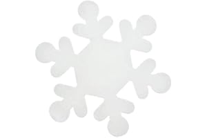CRAFTERS SQUARE 12 Crafter's Square Foam Shapes 8 Inches Tall (White Snowflake)