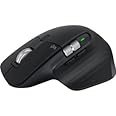 Logitech MX Master 3S - Wireless Performance Mouse with Ultra-Fast Scrolling, Ergo, 8K DPI, Track on Glass, Quiet Clicks, USB-C, Bluetooth, Windows, Linux, Chrome (Black) (Renewed)