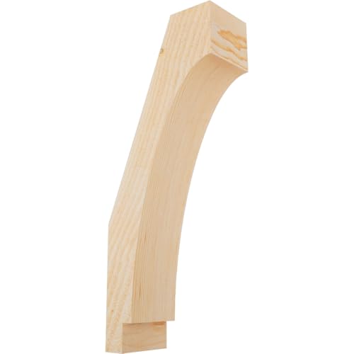 Ekena Millwork BRC04X08X20IMP00RDF 4"W x 8"D x 20"H Imperial Rough Sawn Knee Br…