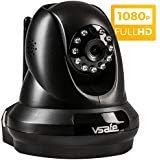 Full HD Home Security Camera - Email Alerts - Digital Zoom - Night Vision - Integrated Microphone - 2019 Black