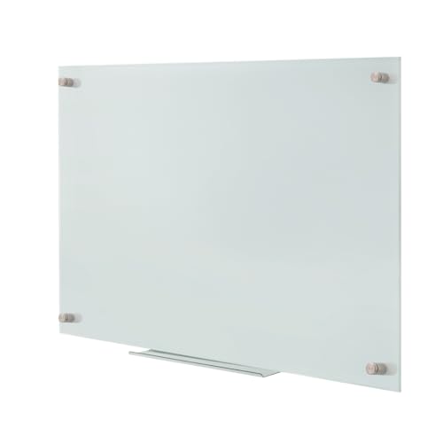 LogiLink EO0061 - Magnetisches Trockenmarker Glass-Whiteboard/Tafel für die Wandmontage, 90 x 60 cm, rahmenlos