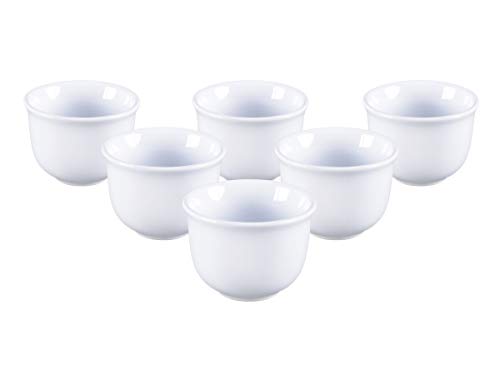 Teeservice âNellyâ. Moderne Teekanne 1,5 Liter in weiÃ-weià aus hitzebeständiger Keramik mit Edelstahlfilter, 6 Teecups 120ml in weiÃ-weià und Metall-Stövchen. – Bild 7