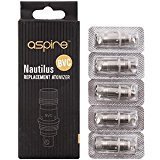 Aspire Nautilus / Nautilus Mini BVC Verdampferköpfe Vertikal-Dual-Coil [5 Stück] 1,6 Ohm