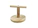 MINORPET Wood Perch Training Stand Bird Cage Accessories for Parrots Parakeets Lovebirds Cockatiels Exercise Play Toys (Circular Base)thumb 2