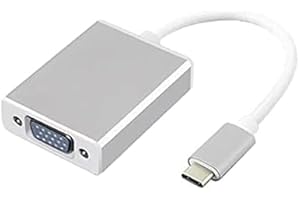 USB C to VGA Adapter for Monitor 1080P, VGA to USB C Adapter Cable for Surface pro MacBook air iPad Chromebook, Compatible wi