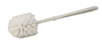 Plain White Plastic Toilet Brush, Fits All Holders