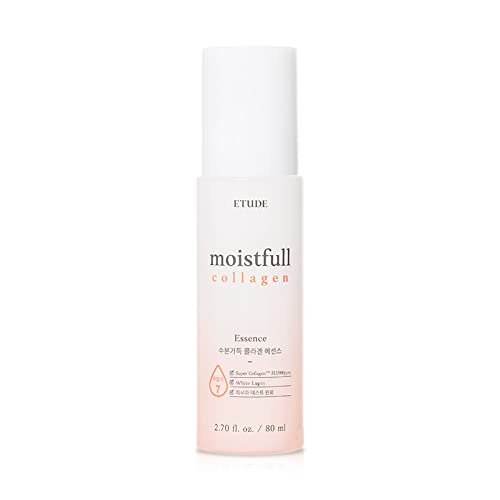 ETUDE Moistfull Collagen Essence, Serum for Face, Moisturizer, Super Collagen Water, Sensitive Skin, Moisturizing Essence, Long-Lasting Formula, Korean Skin Care, Beauty (2.70 Fl Oz)