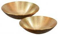 Bronze Bowl Set of 2 Neelkanth Rudraksha