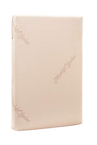 Moonlight Slumber Mini Crib Mattress 5" Dual Firmness: Baby Bluebird Waterproof Portable Crib & Toddler Bed Mattress : Cool Gel Memory Foam + Removable Plush Cotton Cover. Hand Made in USA (38x24x5)