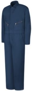 Red Kap Men's Insulated Twill Coverall with Quilted Lining, Long Sleeve, Navy, Large