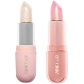 Winky Lux Unicorn Glimmer Balm & Rose Glimmer Balm Duo – pH Lip Balm, Color Changing Lipstick and Tint, Sheer Pink Lipstick with Subtle Shimmer & Soft Vanilla Scent