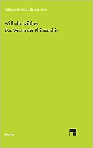 Das Wesen Der Philosophie Philosophische Bibliothek Amazon De Poggeler Otto Dilthey Wilhelm Poggeler Otto Bucher