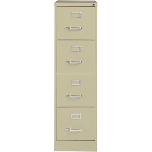 Pemberly Row 25" Deep 4 Drawer Letter File in Putty, Fully