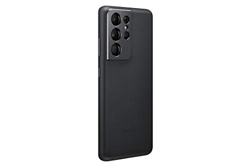 Samsung Galaxy S21 Ultra Case Leather Back Cover Black Us Version Pricepulse