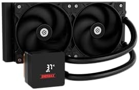 LIQMAX IV 240mm AIO CPU Wasserkühlung|Dual Chamber|TDP 360W+|Intel LGA 1851/1700/115x/2066| AMD AM5/AM4 |Digital Anzeige |2x 120 PWM Performance Flow Fan|ELC-LMIV240-SF