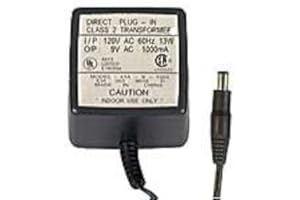 Jameco Reliapro ACU090100 Transformer, AC to AC Wall Adapter, 9 Volt, 1000 mA, Straight, 2.1 mm, Female, Plug, 3.2" H x 2.2" W x 1.9" D, Black