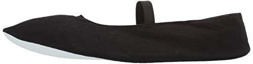 Leo Women's Imported Gym Pump Dance Shoe, Black, 39 Medium EU (7 US) - Thumbnail 5