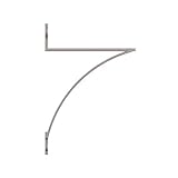 Shelf-Made Lewiston Steel 7.37 in. D x 0.65 in W x