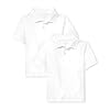 The Children's Place baby boys And Toddler Short Sleeve Pique Polo Shirt, White 2 Pack, 2T US