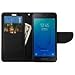Luckiefind Case Compatible with Samsung Galaxy J2 Core / J260 (Release 2018), Premium PU Leather Flip Wallet Credit Card Cover Case Accessories (Wallet Black)