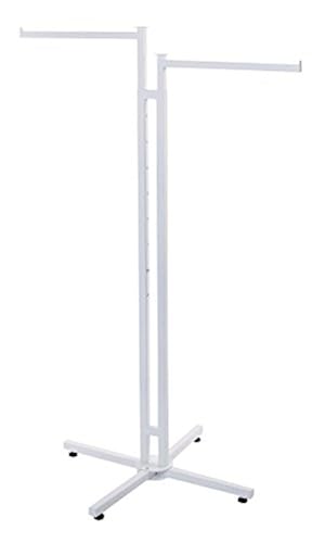 SSWBasics White 2-Way Clothing Rack with Straight Arms in Oman Whizz  Clothing Garment Racks