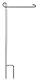 Evergreen Flag Classic Black Iron Garden Flag Stand With Rubber Stopper - 17.5