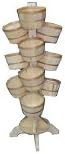 Floor Display Tree for 14 Baskets, 1 Peck, 24 x 24 x 59
