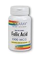 Solaray Folic Acid Lozenges, 1000mg, 100 Count