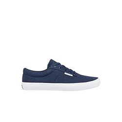 Lacoste Men's Lace Base Sneaker, Navy & White, 13