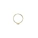 Honeycat Tiny Baguette Crystal Ring in 18k Gold Plate | Minimalist, Delicate Jewelry (Twist/G/6)