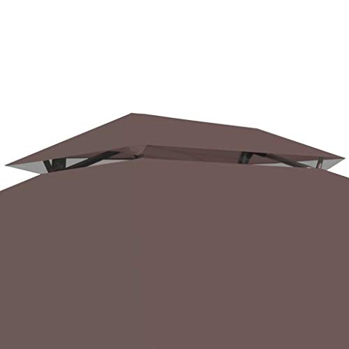 AyaMastro 86.6" L Coffee Outdoor Sun Shade Gazebo Swing Chair Canopy Patio Bed Bench w/Curtain & Pillow with Ebook