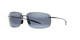 Maui Jim Breakwall Polarized Sunglasses Gloss Black / Neutral Grey One Size