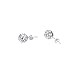 RIVERTREE 925 Sterling Silver 8mm Pave Crystal Disco ball Earrings Stud Silver for Women Shamballa Inspired Mothers Day Gifts