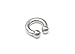 Scrap Metal 23 316L Surgical Steel Circular Barbell Horseshoe 0g 1/2