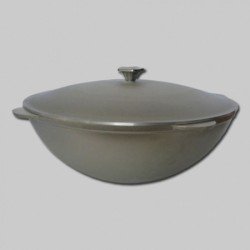 Kazan - Kasan - Kochtopf - Asien Topf - Kasan Tatarskij mit Deckel - WOK - Aluguss -28 L LITER