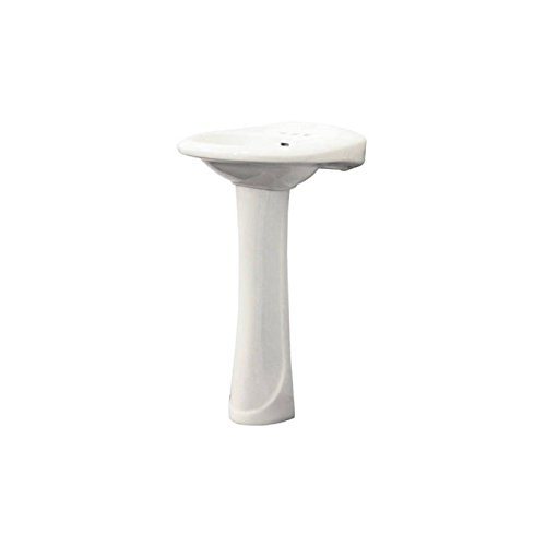 Transolid TL-1414-01 Madison Vitreous China Pedestal Sink Only in White,