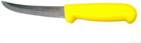 Columbia Cutlery 6" Curved &amp; Stiff Yellow Boning/fillet Knife