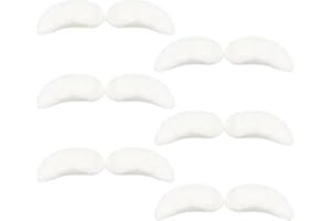 2Pcs Self-Adhesive White Santa Claus Costume Eyebrows, Bushy False Facial Hair for Adult Christmas Mad Hatter Accessories