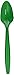 Festive Green Big Party Pack Plastic Spoons - Pack of 100
