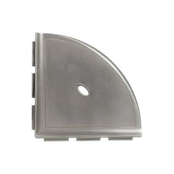 shelf corner shower questech metro schluter brushed stainless nickel kerdi