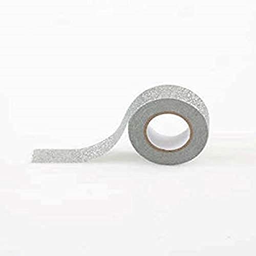 Unique Stunning Silver Glitter Washi Tape - 2" (1 Roll) - Versatile Arts & Craf…