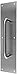 Don-Jo 7117 Stainless Steel Pull Plate with 3/4