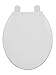 LDR Industries 050 1020WT-A Antimicrobial Plastic Toilet Seat for Round Toilets, White