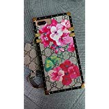 iPhone7/8 Plus -US Fast Deliver Guarantee FBA- Luxury PU Leather Style Case Cover for Apple iPhone 7 Plus iPhone 8 Plus Only (Trunk Bag Blooms)