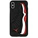 iPhone Xs Max Case, Jordan 11s 3D Textured Sneaker Shockproof Protective Grippy Case (Breds (Red))